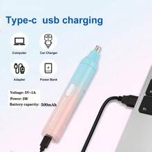 LARGNER LARGNER Rechargeable Electric Shaver, Painless Beauty Set, Portable Trimmer Suitable For Face, Nose, Legs, Armpits, Bikini, Wet & Dry Use, Efficient Hair Removal Tool, Smooth Skin, Easy To Use, Suitable For Travel, Enhance Your Beauty Routine, Multi-Function Shaver Upgrade Your Beauty.