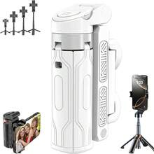 New 16-Inch Telescopic Selfie Stick With Wireless Remote, Smartphone Tripod Stand, 360° Rotation, One-Key Extension, DSLR-Style Handle, High-Quality ABS Material, Suitable For Various Smartphone Models