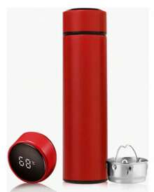 Termo Digital Inteligente 500ml Con Pantalla Led De Temperatura - Rojo - Ver 4
