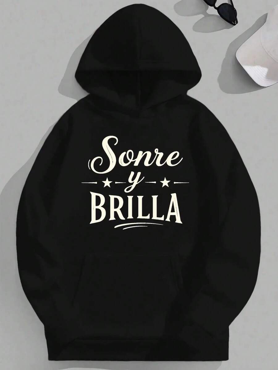 484g/m², Sudadera con Capucha para Hombre de Mezcla de Poliéster y Algodón al 50%, Cómoda y Cálida, Sudadera con Capucha para Hombre con Cara Sonriente y Brillo, Adecuada para Principios de Primavera, Otoño e Invierno, Impresión de Alta Calidad, Adecuada para Usar en Capas o Solo, Casual y Versátil - Rojo - Ver 1