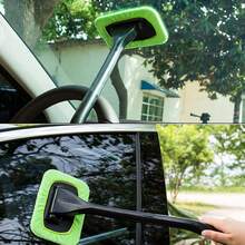 3pcs Glass Cleaner Handle Car Windshield Brush Auto Windscreen Car Brush Tools - Green - View 4
