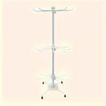 1 Pc Rotating Jewelry Display Stand, 3-Tier Rotating Necklace Rack Stylish Countertop Jewelry Tree Display Stand For Necklaces, Bracelets, Earrings, And Rings Medieval Noble Style Display Stand