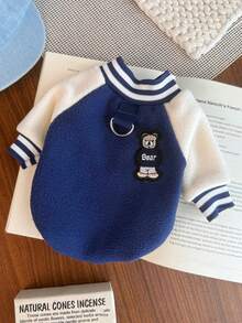 秋冬宠物服装，狗/猫保暖内衬防风棒球夹克，保暖 - 彩色 - 查看 16