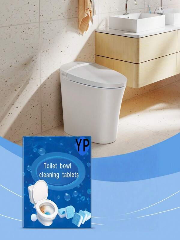 Automatischer Toilettenreiniger, Toilettenreinigungsmittel, Toilettenreinigungsblock, Toilettendeodorierer & Kalkentferner, Urinfleckenreinigende Sprudeltabletten, Spülstein-Fleckenentferner-Block, Reinigungsmittel