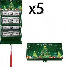 10 حقيبة نقود وحاملات بطاقات هدايا عيد الميلاد - تصميم عيد الميلاد بصورة سانتا كلوز مع رسومات الثلوج والأشجار وعبارة "عيد ميلاد سعيد" - لوازم هدايا ورقية باللون الأحمر والأخضر والأزرق للنقود والبطاقات - مثالية لعيد الميلاد والأعياد والشكر وأكياس هدايا عيد الميلاد والتصميم الاحتفالي والرسومات الزخرفية وحفلات التفضيل وأنماط الثلوج ومنظمي الأحداث وديكورات عيد الميلاد وملابس عيد الميلاد وهدايا عيد الميلاد وديكور عيد الميلاد - متعدد الألوان - مشاهدة 12