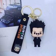 1pc HUNTER Anime Keychain Killua Zoldyck Hisoka Kurapika Gon Freecss Cartoon Handmade Pendant, Car Backpack Pendant Small Gift, Ideal Party Gift, Christmas Gift, Birthday Gift (Random Style Color) - Multicolor - View 7