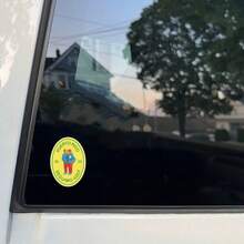 PR Concho 贴纸 - 波多黎各骄傲乙烯基贴纸，饰有鲜艳的旗帜、旗杆和“波多黎各”字样 - 防水、哑光表面、不对称形状，适用于汽车、卡车、笔记本电脑、玻璃/金属表面 - 自粘式文化汽车和家居装饰、波多黎各汽车配件、表面装饰、醒目字母、持久粘合剂、旅行配件 - 彩色 - 查看 6