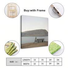 ​​Custom  Lake House Wall Art - 1:1 Size Matching Modern Minimalist Print For Living Room, Bedroom, Office Decor (24x36 Inch)​