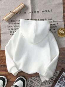 1pc Baby Girls' Casual Graphic Print Hooded Sweatshirt, Autumn/Winter - Adorable Owl Print Hoodie Brings Joy And Happiness To Every Child! Colorful And Imaginative Hoodie Inspires Young Minds