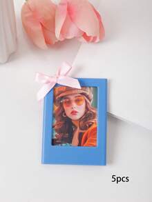 1/3/5 إطار صور مغناطيسي ملون بحجم 3 بوصة، مغناطيس ثلاجة لكاميرا فورية بحجم 3 بوصة، إطارات بتصميم الفيونكة الكلاسيكية للمكتب والمنزل والسبورات والخزائن والثلاجات، ديكور متعدد الاستخدامات، هدايا عيد ميلاد وعيد الميلاد المبتكرة - متعدد الألوان - مشاهدة 19