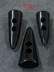 6 件时尚树脂纽扣，百搭装饰纽扣，适用于女士旗袍、外套、夹克