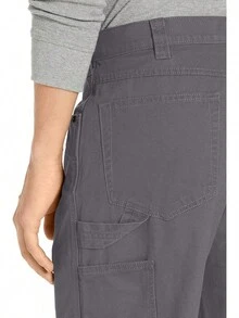 Mens Relaxed-Fit Carpenter Utility Pant With Pockets, Fashionable Workwear - 棕色 - 查看 7