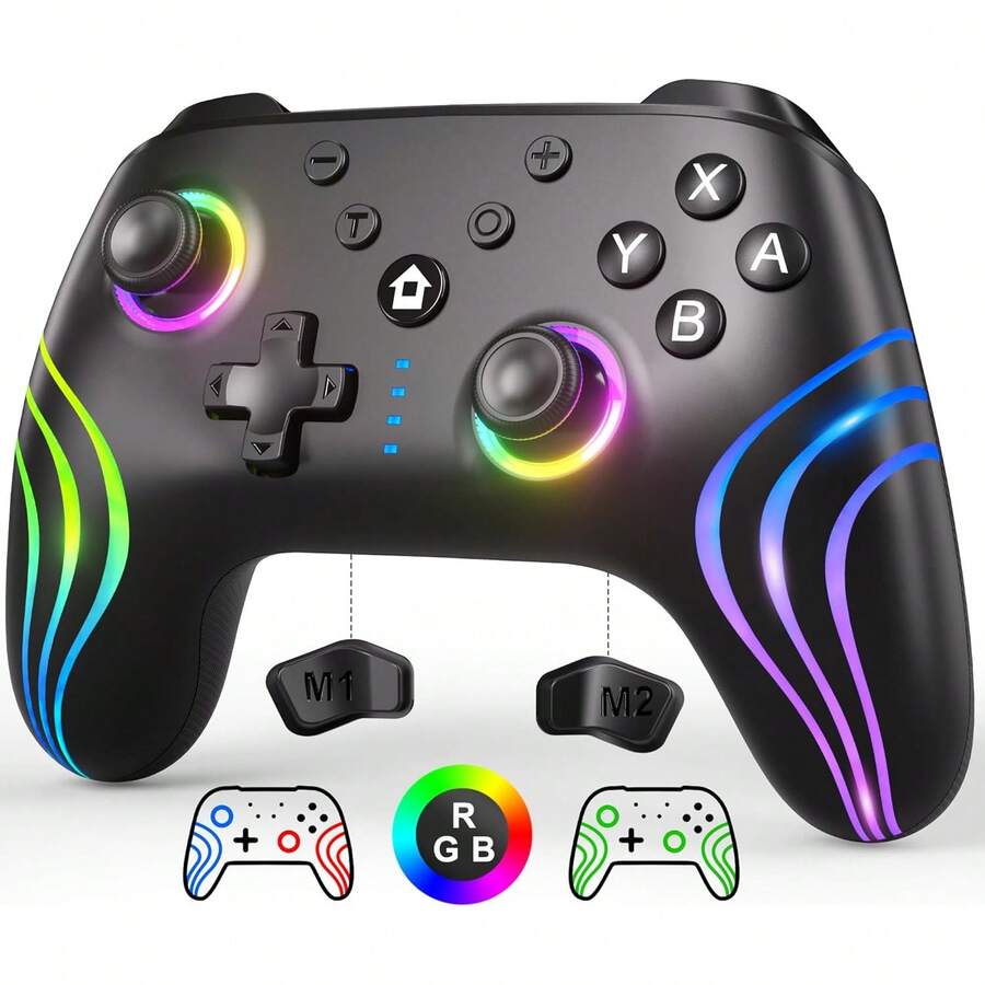 SWANPOW Switch Controllers Compatible with Switch/Lite/OLED, Wireless ...