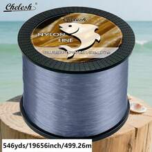 chelesh 546yds, 328yds Monofilament Nylon Fishing Line, Transparent Invisible Absorbent, Abrasion Resistant Nylon Line, Diameter 0.52mm-1.0mm, Strength 35LB-150LB, Suitable For Freshwater, Saltwater, Sea Fishing, Ideal For Long Distance Casting And Braiding Nets, Also Can Be Used For Invisible String, Beading, Strong Monofilament, Hanging Handmade DIY Decorations And Crafts.