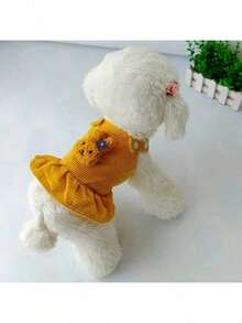 Cute Pet Dress, Dog Princess Skirt, Cat Teddy Poodle Bichon Autumn Dress, Spring/Autumn Casual Pet Dog Cat Lantern Skirt, Pet Clothing, Make Your Beloved Pet Look Adorable (Brooch Can Be Replaced) - Multicolor - View 9