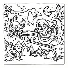 1 Peça Natal Assustador: Embarque em uma Aventura de Colorir para Adultos através de um Reino Fantástico onde a Alegria Festiva se Encontra com a Brincadeira Assustadora - Pense em Abóboras Cobertas de Neve, Duendes Fantasmagóricos e Bolas de Natal Brilhantes. Suprimentos Escolares, Desenho e Pintura, Halloween, Natal, Outono. Papelaria