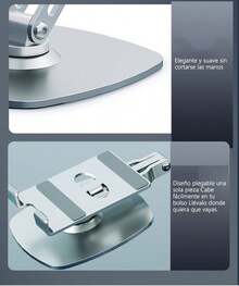 Soporte para Teléfono, Soporte de Escritorio Giratorio de 360 Grados °     Soporte de teléfono plegable ajustable multiángulo con base de metal antideslizante compatible con iPhone, iPad, , , teléfonos Redmi - 1 - Ver 3