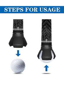 1pc Golf Ball Picker, Made Of Rubber And Zinc Alloy, Golf Supplies, Golf Accessories, Convenient And Practical Golf Training Assist Tool