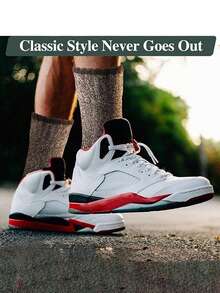 5 Packungen Merinowolle Socken - Herren Winter Warm Thermosocken für Camping und gemütliches Tragen, Weihnachtsgeschenk