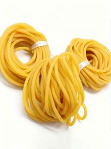 2 件 1 米长狩猎装备高弹性乳胶管，优质 5 毫米-9 毫米直径橡胶弹弓带 - 耐用，圆形设计，适合狩猎和钓鱼，枪带弹射橡胶软管连续件