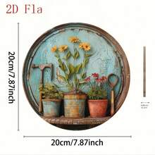 Horticultural Tools And Potted Gardens Are Suitable For Families, Cafes, Restaurants, Bars, Porches, And Courtyards,Room Decor,Halloween Decor,Home Decor,Bathroom Decor,Bedroom Decor,Kitchen Decor,Wall Decor,House Decor, Room Decoration Stuff,Living Room Decor - 彩色 - 查看 8