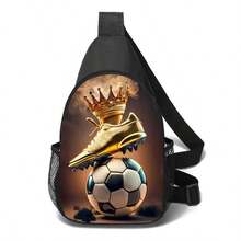 Crossbody Bag, Astronaut'Style For Your Kids,Chest Pocket Sport Bag In Colourful,Festive Astronaut Printed - Casual Style Shoulder Bag, Polyester Material