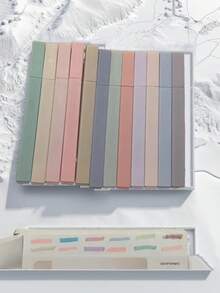 Zestaw 12/6 wielokolorowych długopisów żelowych, miękkie, kolorowe zakreślacze Soft-Cut, nie rozmazują się, nie rozmazują się, nadają się do studiowania Biblii i prowadzenia dziennika, odpowiednie dla uczniów w wieku 14+ lat, idealne jako przybory szkolne i prezenty na nowy rok szkolny