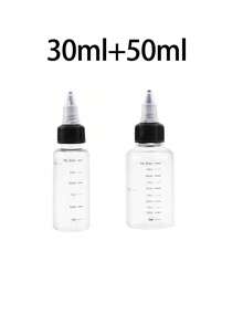 Chai đựng dầu dưỡng tóc 30/50/100/230ml có nắp đậy, dạng bóp, chai nhựa trong suốt, chai PET rỗng có vạch chia, chai đựng thuốc nhuộm tóc có vạch chia, tiện lợi để thoa lên chân tóc, hộp đựng mỹ phẩm có thể tái sử dụng với nắp vặn và vạch chia, thích hợp cho mực lỏng, sơn dầu, thủ công mỹ nghệ, chăm sóc tóc chuyên nghiệp, nhuộm và tạo kiểu tóc, vật dụng cần thiết khi đi du lịch. - Nhiều màu - Xem 18