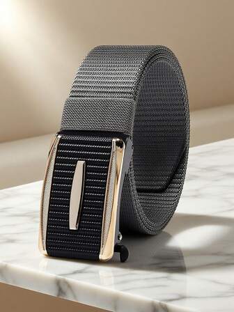 1 st. elegant herrbälte i PU-läder, högkvalitativt business casual-bälte, snyggt byxbälte, minimalistisk design lämplig för dagligt bruk, resor, middagar, casual, affärer, pojkvän, make, pappa, män, gåva, vardagskläder, mode, tonåring, utomhus, semester, atletisk,