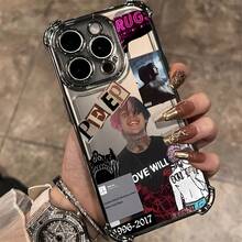 Funda para teléfono Rapper  Hell Boy para iPhone 16 15 14 13 12 11 Pro Max X XR XS MAX 8 7 Plus, a prueba de golpes, transparente, suave y de cubierta trasera. - Colores mixtos - Ver 6