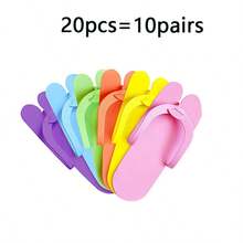 40 piezas de Chanclas de espuma desechables - Chanclas universales sin aroma para el cuidado de los pies, salón de uñas, spa, ducha y uso en la playa