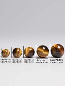 15 Inches 4/6/8/10/12mm Natural Yellow Tiger's Eye Beads, Healing Stone To Enhance Wealth And Confidence, Suitable For DIY Jewelry Making/Bracelets/Necklaces And Natural Stone Accessories (Natural Stone Texture May Vary, Random Delivery)