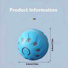 2pcs Colorful Pet Bouncy Ball, Jumping Ball, Dog Smart Toy Ball With Flashing Lights, Chew-Resistant Interactive Pet Ball, Dog Chasing Ball, Dog Christmas Gift - Multicolor - View 5