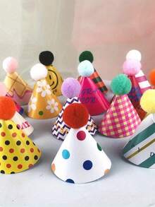 15 Stück Mini Geburtstags Party Hüte, sortiert, DIY Montage erforderlich, bunte Mini kleine Party Hüte für Plüschtiere, Papier Kegel, kleine Geburtstags Hüte Spiel Accessoires, geeignet für Heim Dekoration, Geburtstags Dekoration, Weihnachten, Weihnachtsdekoration, Weihnachts Heim Dekoration, Weihnachtsgeschenke, Geburtstags Accessoires, Winterraumdekoration