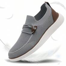 Mens Slip On Loafers Boat Shoes Non Slip Walking Shoes Running Shoes Fashion Sneakers For Men Comfort Lightweight Breathable Casual Office Shoes-20256688 - 淺灰色 - 查看 6