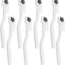 1Pc Dish Brush Bottle Bathroom Scrub Brushes Kitchen Cleaning Brush Right Angle Kitchen Brush Sink Household Pot Pan Edge Corners Tile Lines Brush With Stiff Bristles - 白色 - 查看 1