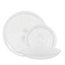 CLICKYA-La Mediterranea Vajilla Andra 18 piezas - Platos de 21,5 cm, 26,5 cm y 19 cm - transparente - Ver 5