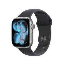 Apple Watch Series 11 GPS 智能手表推出睡眠评分 | 长达 24 小时的电池续航时间 | 醒来即可查看睡眠评分 | 关注睡眠呼吸暂停 | 使用 ECG 应用程序追踪您的心跳 | 使用心率应用程序随时掌握脉搏 | 周期追踪让您无需上厕所 | 获取追溯排卵期估算 | 测量您的血氧。这是一项令人惊叹的创新 - 深空灰色 - 查看 9