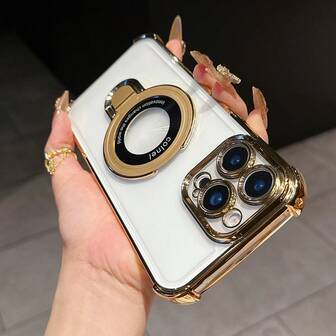 Odporne na upadki etui na telefon z uchwytem na 'a 17 15 Pro Max, luksusowe przezroczyste wykończenie, wstrząsoodporna obudowa z poduszką powietrzną, kompatybilne z 'em 17 6/7/8/X/XS/XR/11/12/13/14/15/16/16e, Galaxy S22/23/24/25/S24 FE/S25 EDGE, A04/05/06/A07/A14/A15/A16/A17/A24/A25/A34, Redmi Note 9/10/11/12/13/14, Redmi 9/10/12/13C 14C/A5/A3, OPPO, MOTO, Honor X, HW, RENO Realme C53 C55 C61 C63 C65 C75