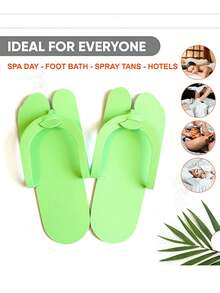 40 piezas de Chanclas de espuma desechables - Chanclas universales sin aroma para el cuidado de los pies, salón de uñas, spa, ducha y uso en la playa