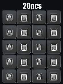 6/10/20/30pcs Super Strong Waterproof Bathroom Adhesive Multi-Function Hookless Card Clip No-Punch Fixed Wall Hanging, Household Use