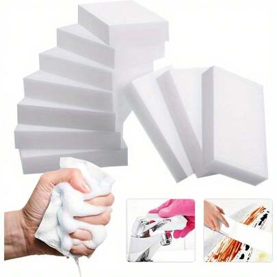 10/20/30 件套魔术刷和海绵套装 - 纳米洗碗、厨房擦拭、擦鞋、清洁和去污魔法，学生返校必备