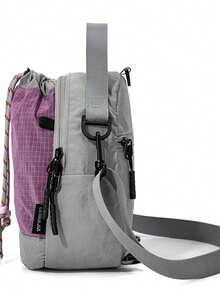 حقيبة كروس بودي متعددة الوظائف مع حامل زجاجة المياه - حقيبة ظهر بسحاب قابلة للحمل للخارج والدراجات والتنقل والسفر، مناسبة للجنسين