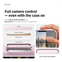 Elago High Quality Magnetic Liquid Silicone Case For IPhone 17, Compatible With MagSafe, Liquid Silicone Material, Protective Cover, Shockproof, Slim Phone, Fashion, Velvet - For Men, For Women, Luxury, Fashion, Minimalist - Màu hoa tử đinh hương nhạt - Xem 3