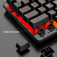 Wireless Backlit Keyboard And Mouse Set, Colorful Office/Gaming/E-Sports 87-Key Rechargeable Keyboard With 2000mAh + 500mAh Battery - Black - View 8