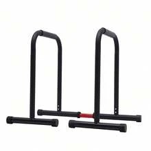 Futchoy Portable Calisthenics Dip Station Single Double Bars Body Equipment Home Office - Black - View 4
