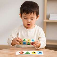 Đồ chơi Montessori cho bé trai bé gái Đồ chơi trí tuệ Khối xoay xoay Đồ chơi xếp hình động vật bằng gỗ - Nhiều màu - Xem 4