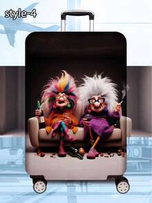 1件300克/平方米的加厚行李箱及行李箱配件，适合休闲旅行。非常适合商务旅行、度假、旅行、托运行李和返校旅行，为您的行李箱增添一抹优雅气质。适用于20-28英寸的行李箱。 - 彩色 - 查看 18