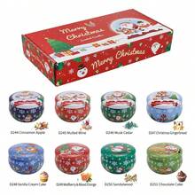 4pcs/8pcs Scented Candle Christmas Set, Smoke-Free, Elegant Romantic Candle, Suitable For Family, Church, Seasonal Celebrations, Also Very Suitable For Christmas Use, As A Gift To Relatives And Friends. Home Decor Christmas Decorations Room Decor, Christmas Gifts - Multicolor - View 7
