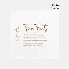 20-500pcs Custom Wedding Napkins, 3-Ply Personalized Fun Facts Napkins With Love Story, Disposable Beverage/Dessert Napkins For Table Decorations, Personalized Cocktail Napkins, Suaitable For Birthday, Anniversary, Engagement Party, Christmas Decor ,Forever Love - White - View 12